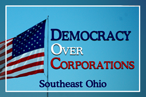 Masthead for Democracy Over Corporations and link to home page